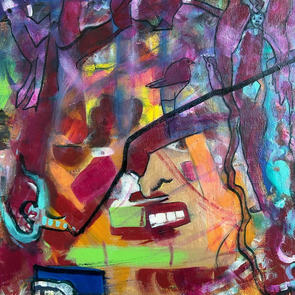 Abstract Acrylic Canvas Art - Picture 6 of 7